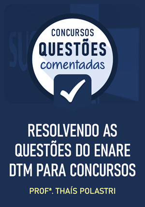 Cover for Questões Comentadas ENARE: DTM para concursos