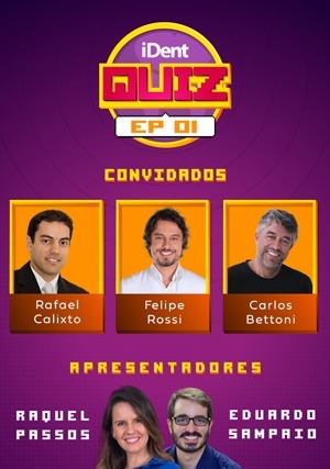 Cover for iDent Quiz com Rafael Calixto, Felipe Rossi e Carlos Bettoni